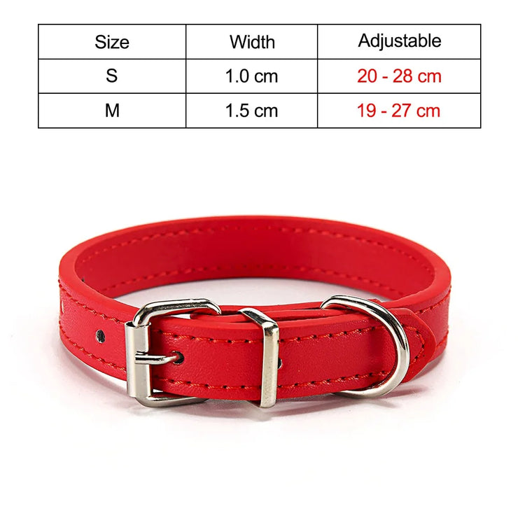 Adjustable Safety Cat & Puppy Collar – Solid Design with Leash Option
