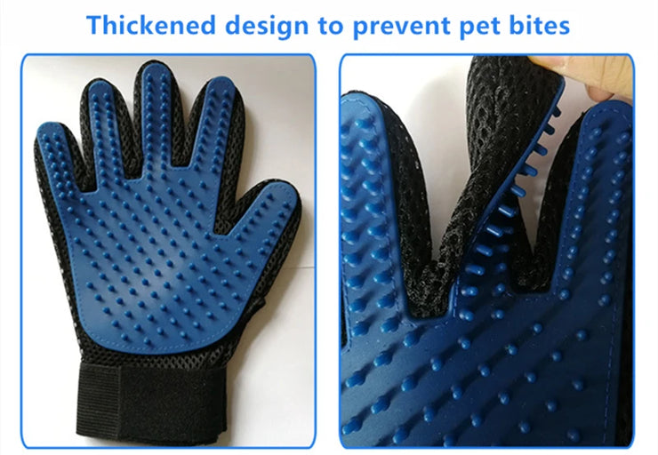 Pet Grooming Glove – Deshedding & Massage Brush for Cats & Dogs