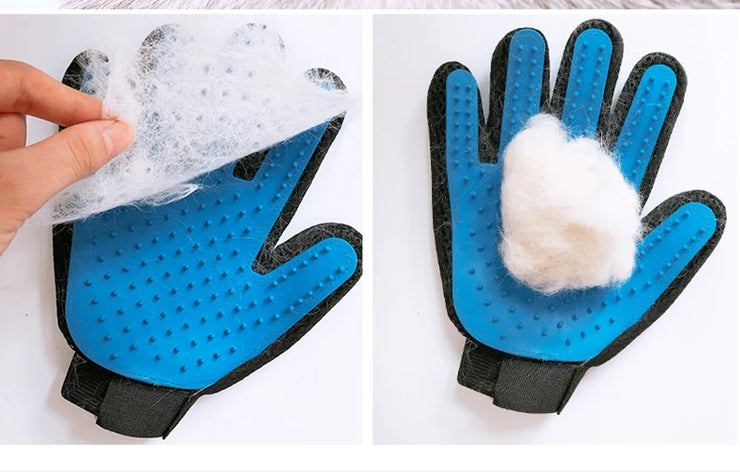Pet Grooming Glove – Deshedding & Massage Brush for Cats & Dogs