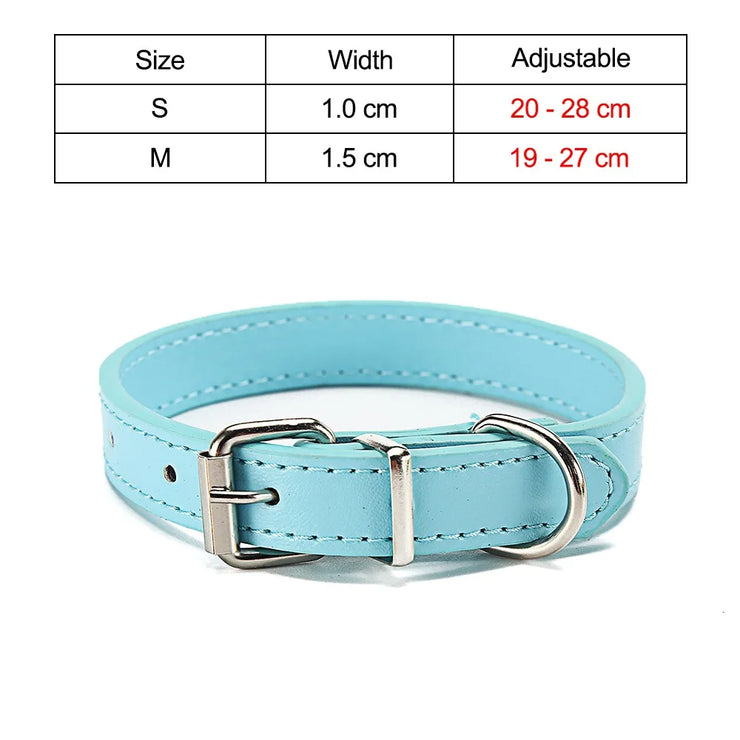 Adjustable Safety Cat & Puppy Collar – Solid Design with Leash Option