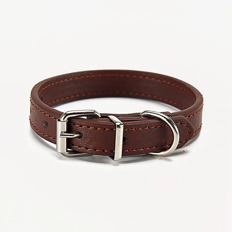 Adjustable Safety Cat & Puppy Collar – Solid Design with Leash Option