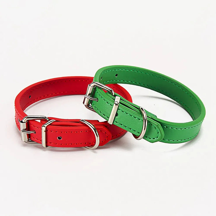 Adjustable Safety Cat & Puppy Collar – Solid Design with Leash Option