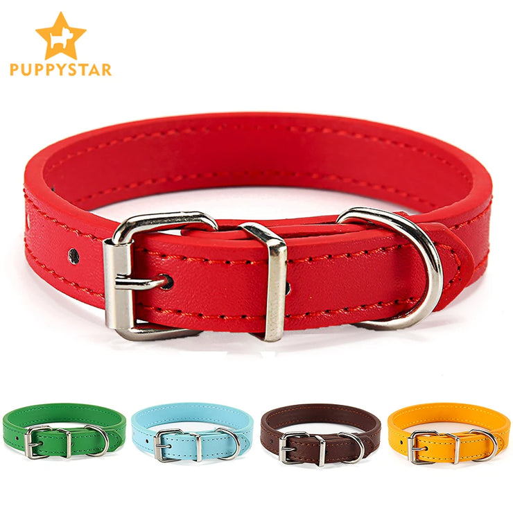 Adjustable Safety Cat & Puppy Collar – Solid Design with Leash Option