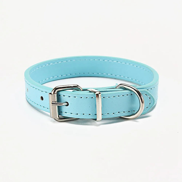 Adjustable Safety Cat & Puppy Collar – Solid Design with Leash Option