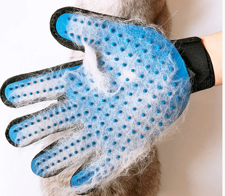 Pet Grooming Glove – Deshedding & Massage Brush for Cats & Dogs