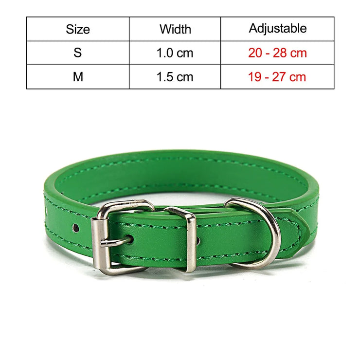Adjustable Safety Cat & Puppy Collar – Solid Design with Leash Option