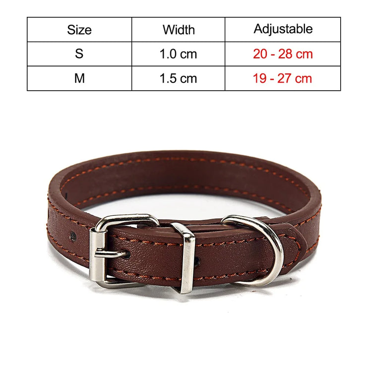 Adjustable Safety Cat & Puppy Collar – Solid Design with Leash Option