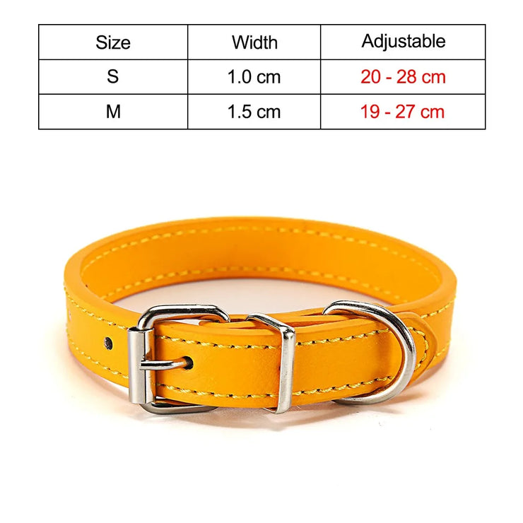 Adjustable Safety Cat & Puppy Collar – Solid Design with Leash Option