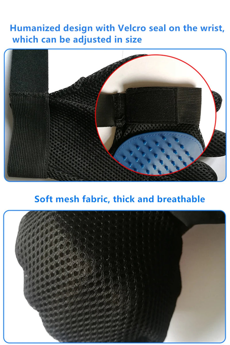 Pet Grooming Glove – Deshedding & Massage Brush for Cats & Dogs