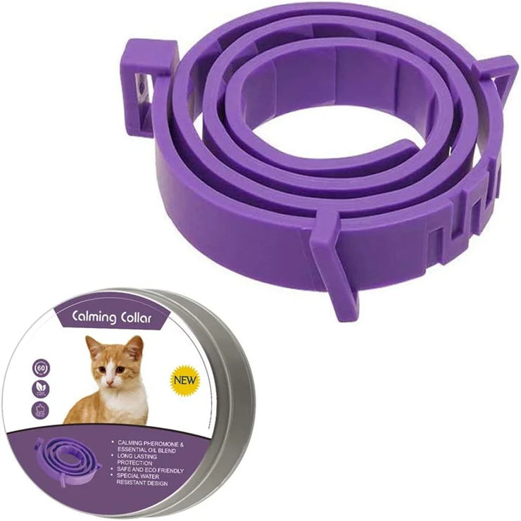 Adjustable Calming Pet Collar – Anxiety-Reducing for Cats & Dogs