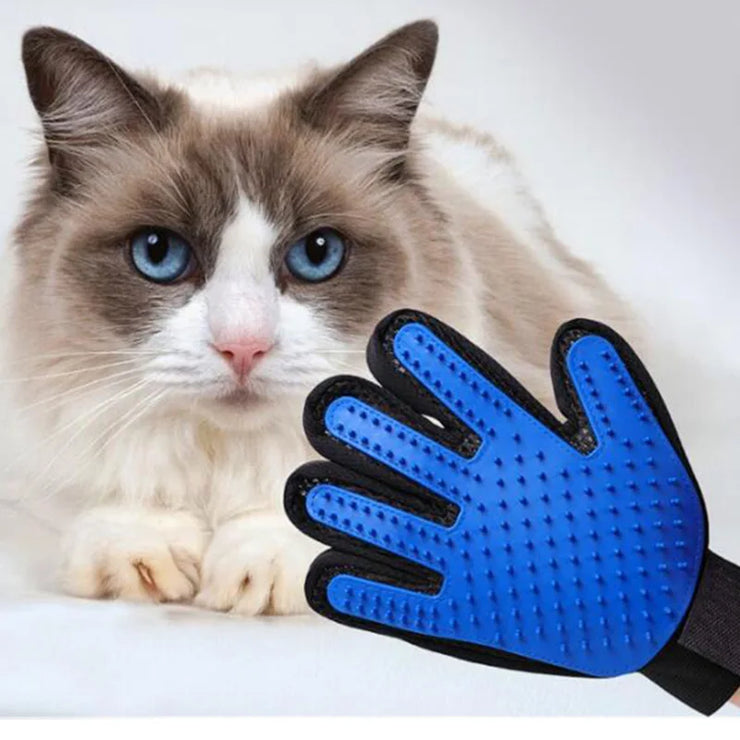 Pet Grooming Glove – Deshedding & Massage Brush for Cats, Dogs & Horses
