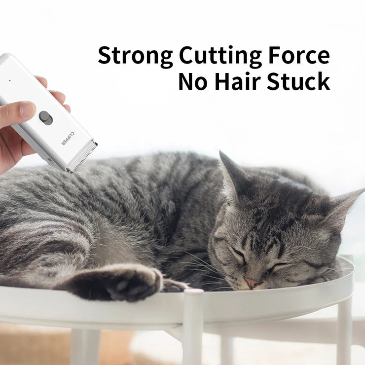 Wireless Electric Pet Clippers – Low-Noise Waterproof Grooming for Cats & Dogs