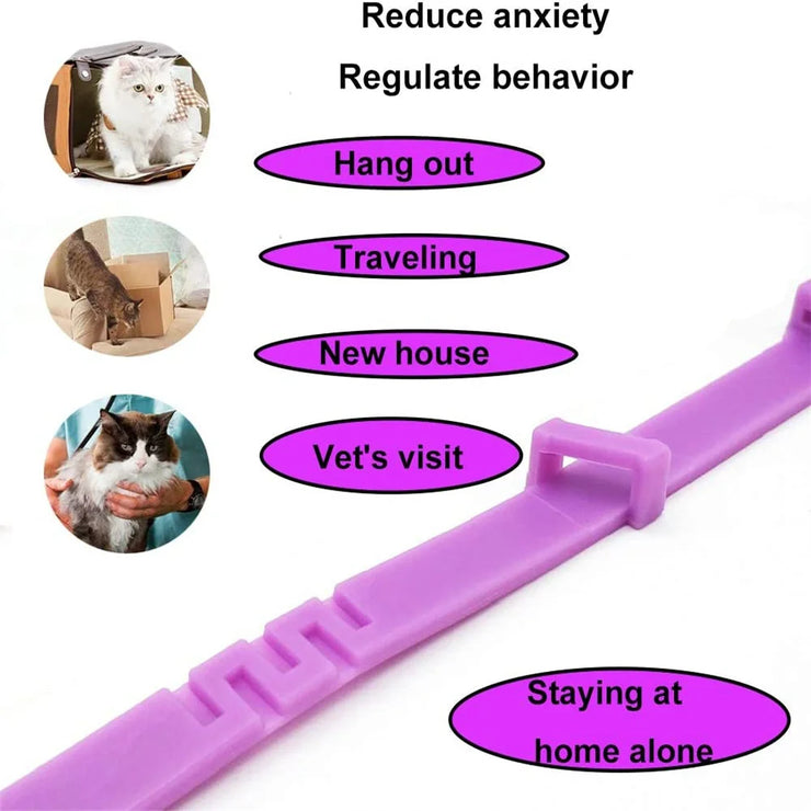 Adjustable Calming Pet Collar – Anxiety-Reducing for Cats & Dogs