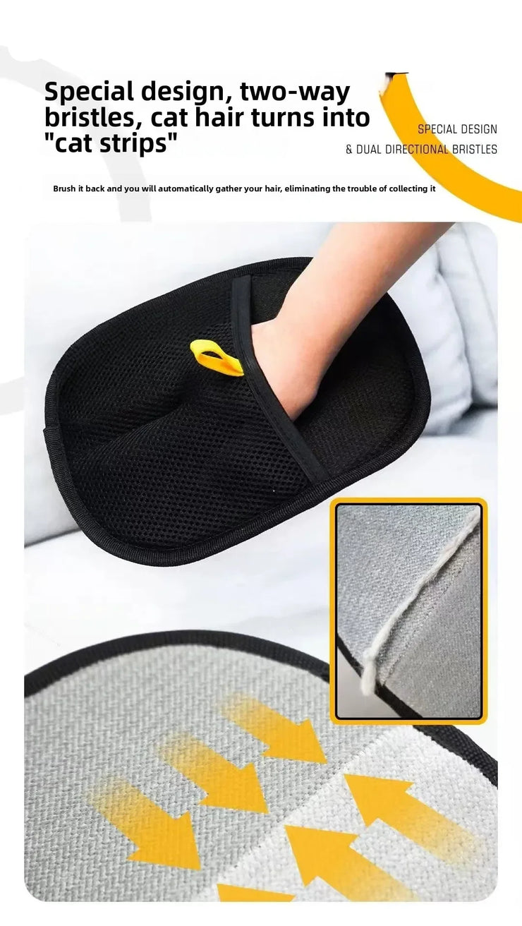 Anti-Static Pet Grooming Gloves – Hair Removal for Cats & Dogs
