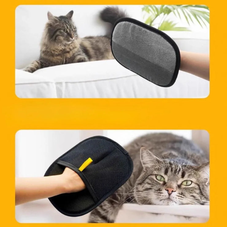 ﻿Pet Hair Remover Glove – Grooming Brush for Cats & Dogs