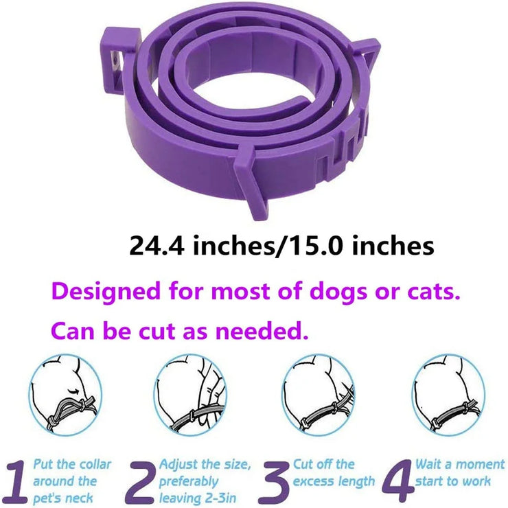 Adjustable Calming Pet Collar – Anxiety-Reducing for Cats & Dogs