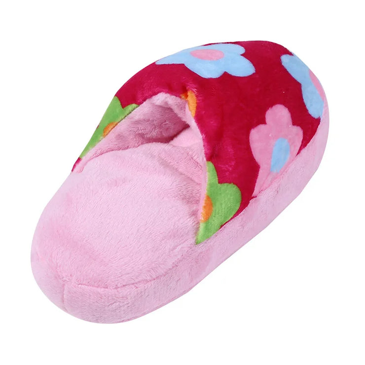 Plush Slipper Squeaky Pet Toy – Chew & Play for Dogs & Cats
