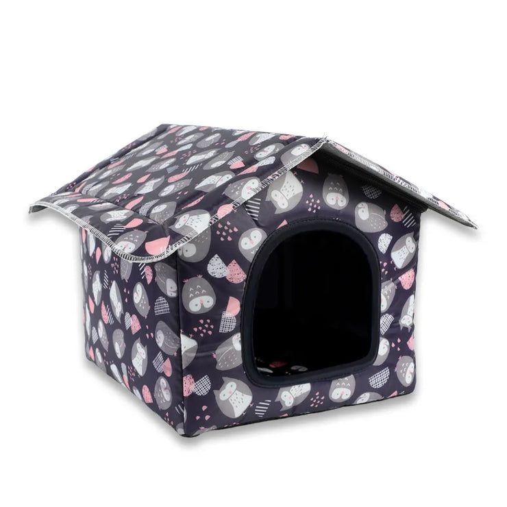 Waterproof Foldable Pet House for Cats & Dogs – Outdoor Use