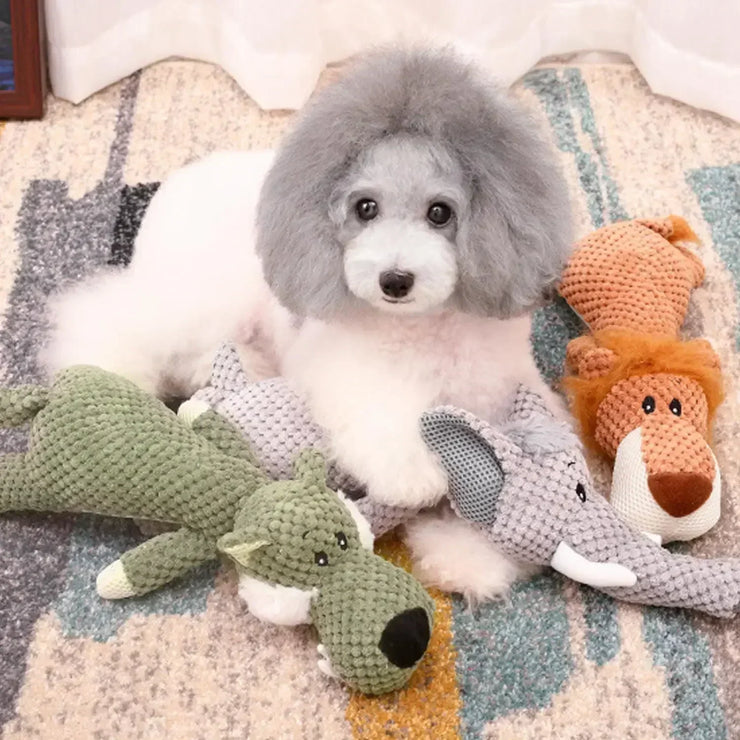 Plush Squeaky Dog Toy – Durable Chew & Fleece Soft Toy for Large Dogs