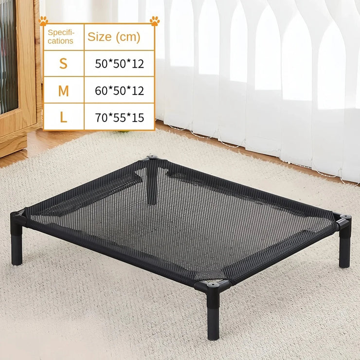 Elevated Portable Pet Bed – Foldable & Washable Cat & Dog Cot