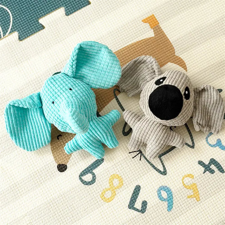 Cute Plush Dog & Cat Toy – Squeaky Chew for Small & Medium Pets