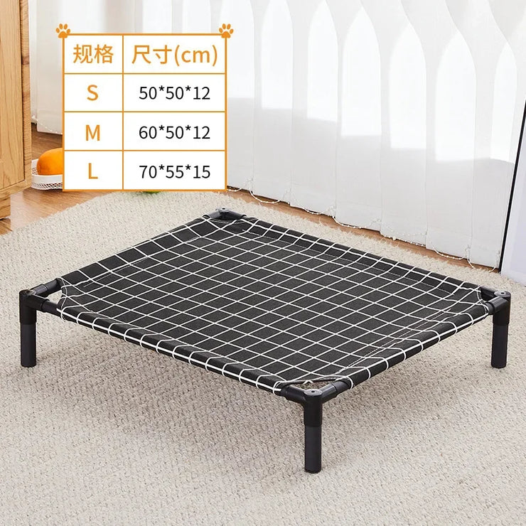 Elevated Portable Pet Bed – Foldable & Washable Cat & Dog Cot