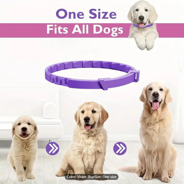 Adjustable Calming Pet Collar – Reduces Anxiety for Cats & Dogs