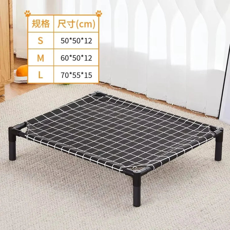 Elevated Portable Pet Bed – Foldable & Washable Cat & Dog Cot
