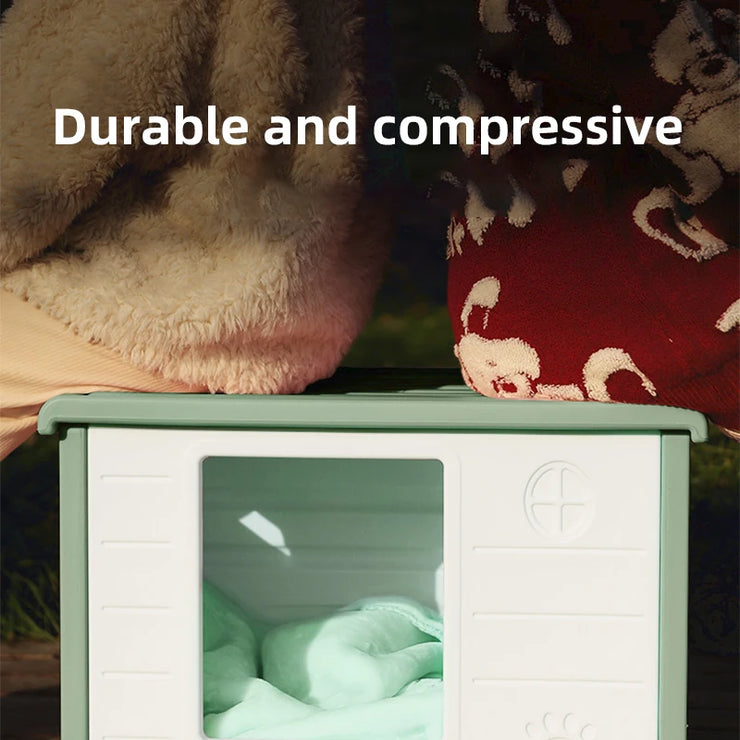 HOOPET Outdoor Rainproof Cat House & Dog Kennel
