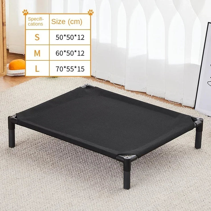 Elevated Portable Pet Bed – Foldable & Washable Cat & Dog Cot