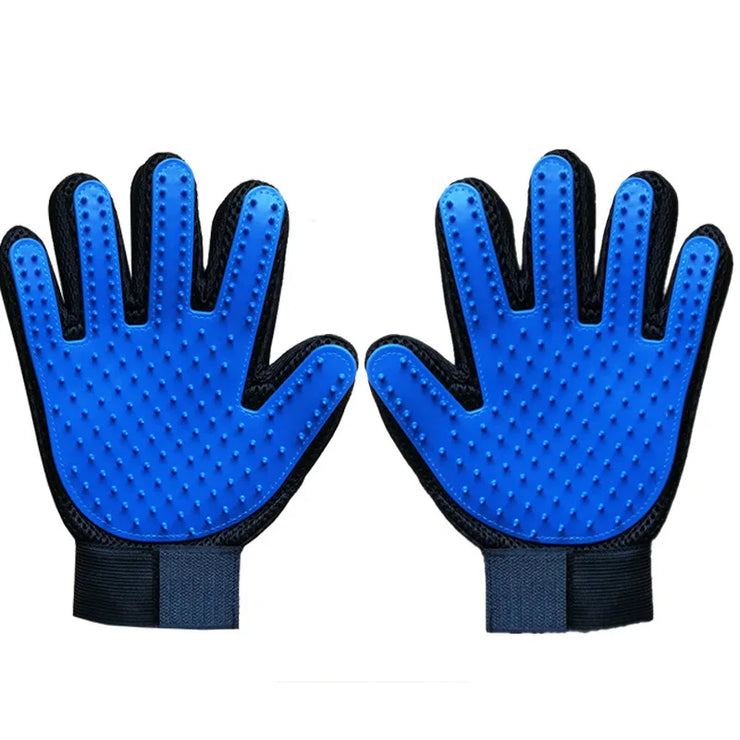 Pet Grooming & Deshedding Glove – Brush for Cats, Dogs & Rabbits