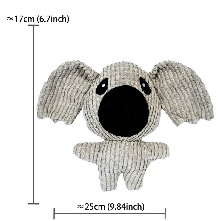 Cute Plush Dog & Cat Toy – Squeaky Chew for Small & Medium Pets