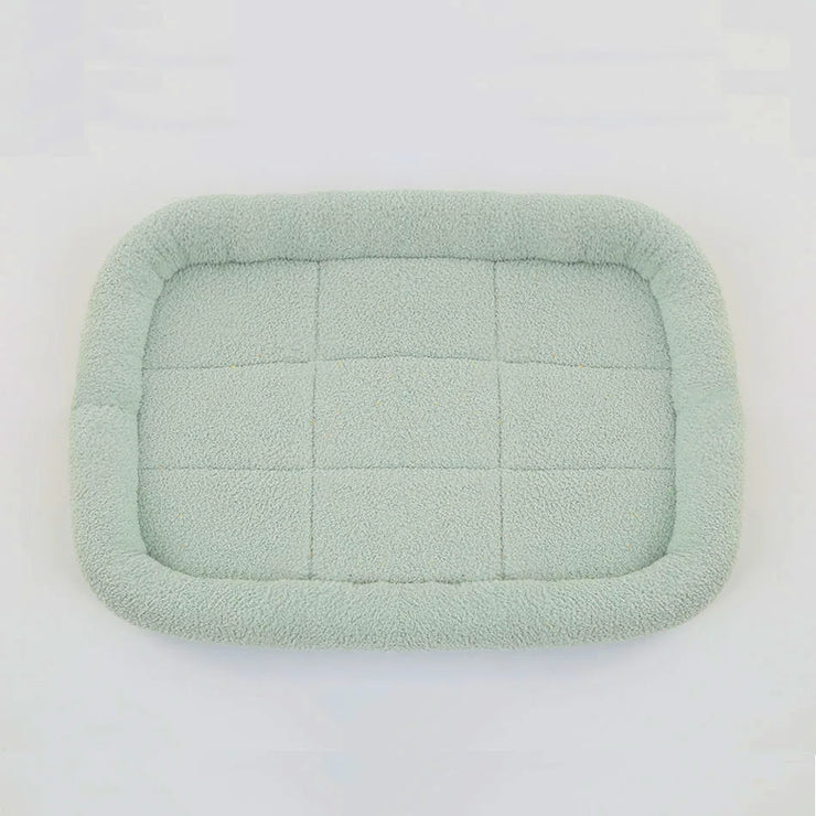 Soft Plush Pet Bed – Square Cat & Dog Sleep Cushion