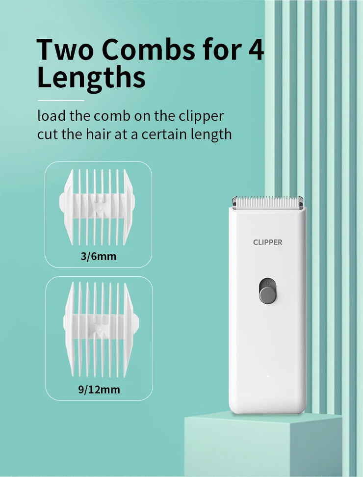 Wireless Electric Pet Clippers – Low-Noise Waterproof Grooming for Cats & Dogs
