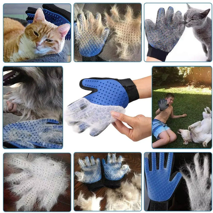 2-Sided Pet Grooming Kit – De-Shedding & De-Matting Brush for Cats, Dogs & Rabbits