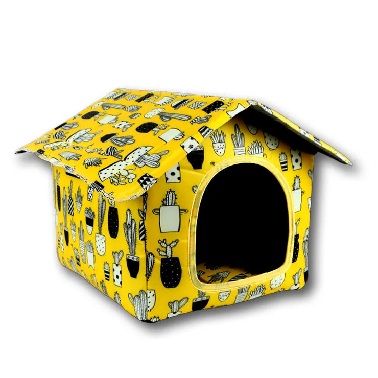 Waterproof Foldable Pet House for Cats & Dogs – Outdoor Use