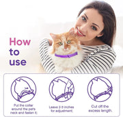 Adjustable Calming Pet Collar – Reduces Anxiety for Cats & Dogs