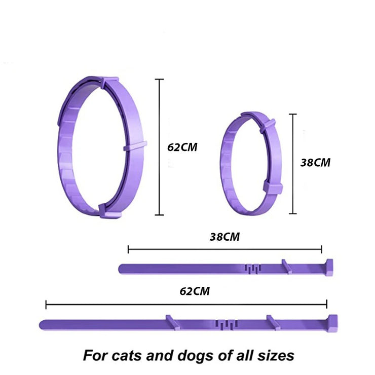 Adjustable Calming Pet Collar – Anxiety-Reducing for Cats & Dogs