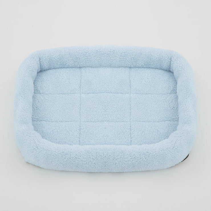 Soft Plush Pet Bed – Square Cat & Dog Sleep Cushion