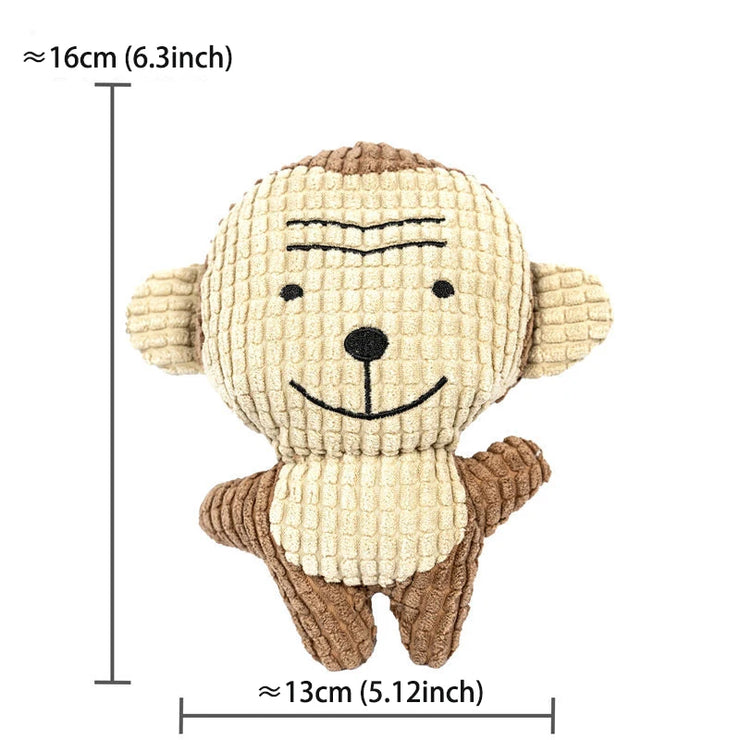 Cute Plush Dog & Cat Toy – Squeaky Chew for Small & Medium Pets