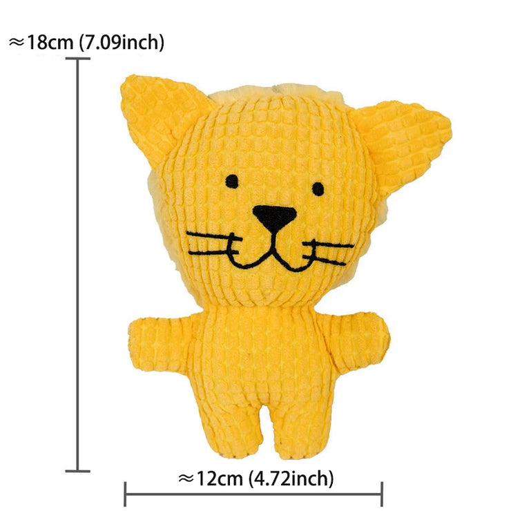 Cute Plush Dog & Cat Toy – Squeaky Chew for Small & Medium Pets