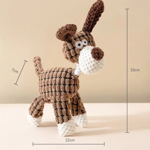 Interactive Plush Dog Toy – Chew & Squeak for Puppies