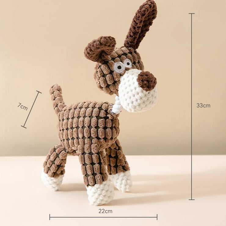Interactive Plush Dog Toy – Chew & Squeak for Puppies