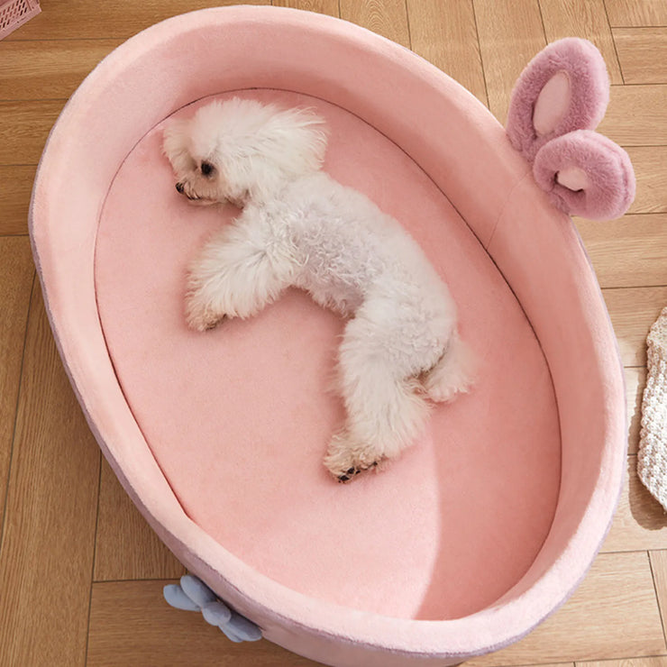 Detachable Washable Pet Bed – Soft All-Season Cat & Dog Bed