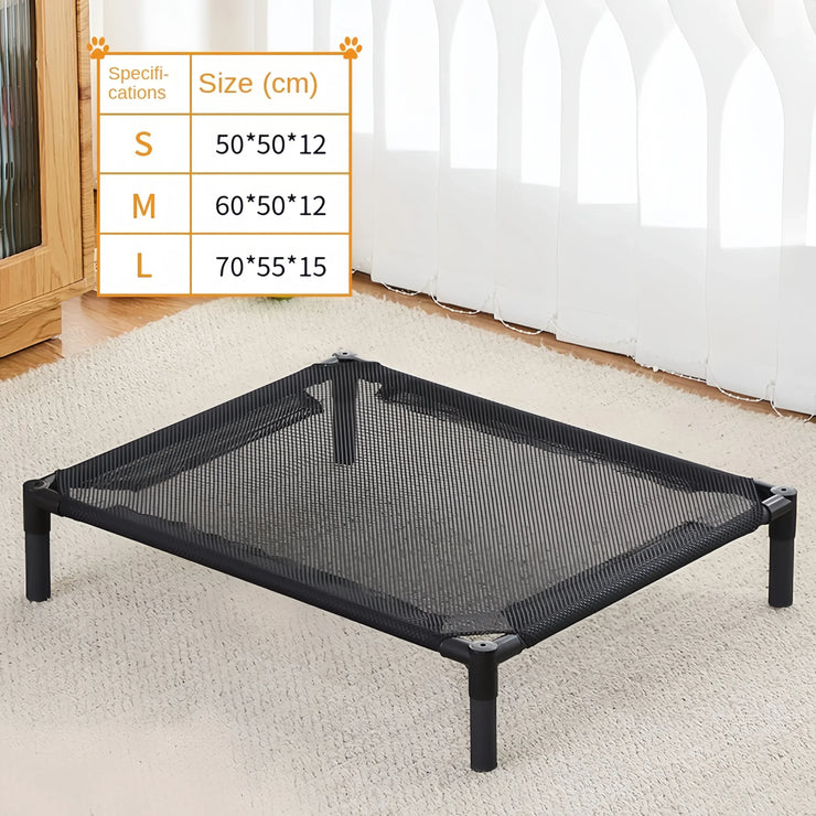 Elevated Portable Pet Bed – Foldable & Washable Cat & Dog Cot