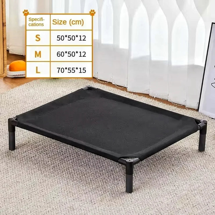 Elevated Portable Pet Bed – Foldable & Washable Cat & Dog Cot