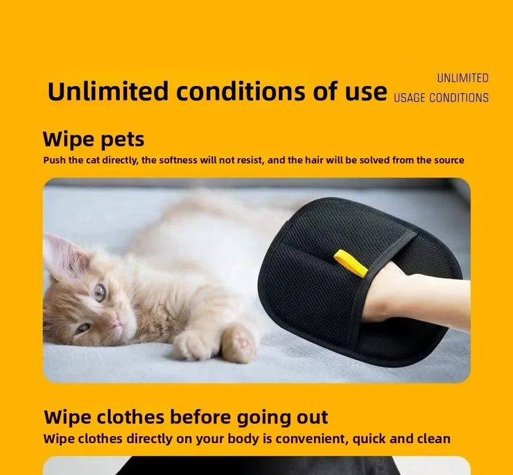 Anti-Static Pet Grooming Gloves – Hair Removal for Cats & Dogs