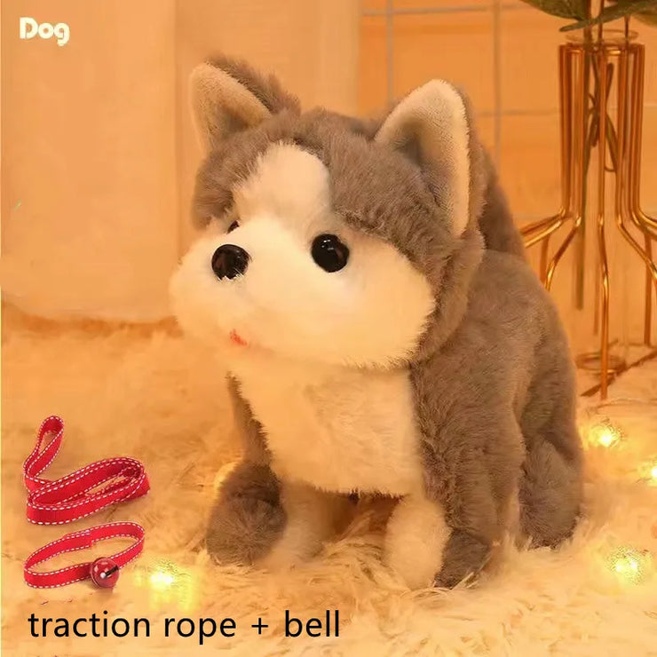 Interactive Plush Puppy Toy – Walking, Barking & Tail Wagging for Kids