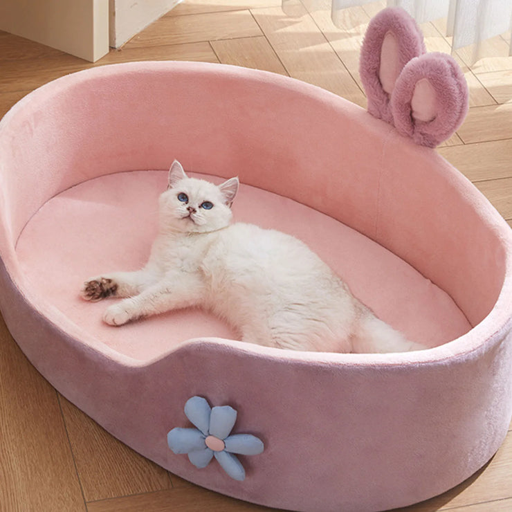Detachable Washable Pet Bed – Soft All-Season Cat & Dog Bed