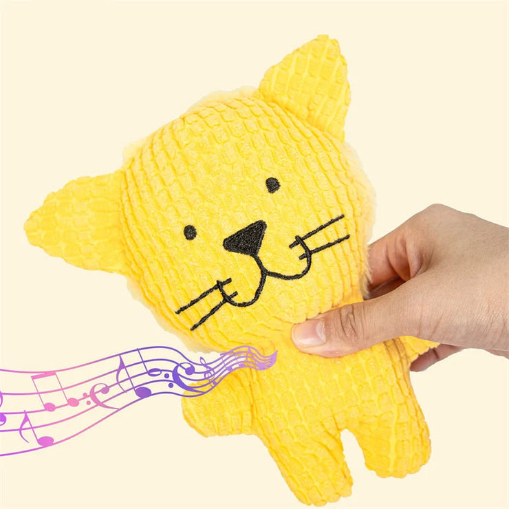 Cute Plush Dog & Cat Toy – Squeaky Chew for Small & Medium Pets